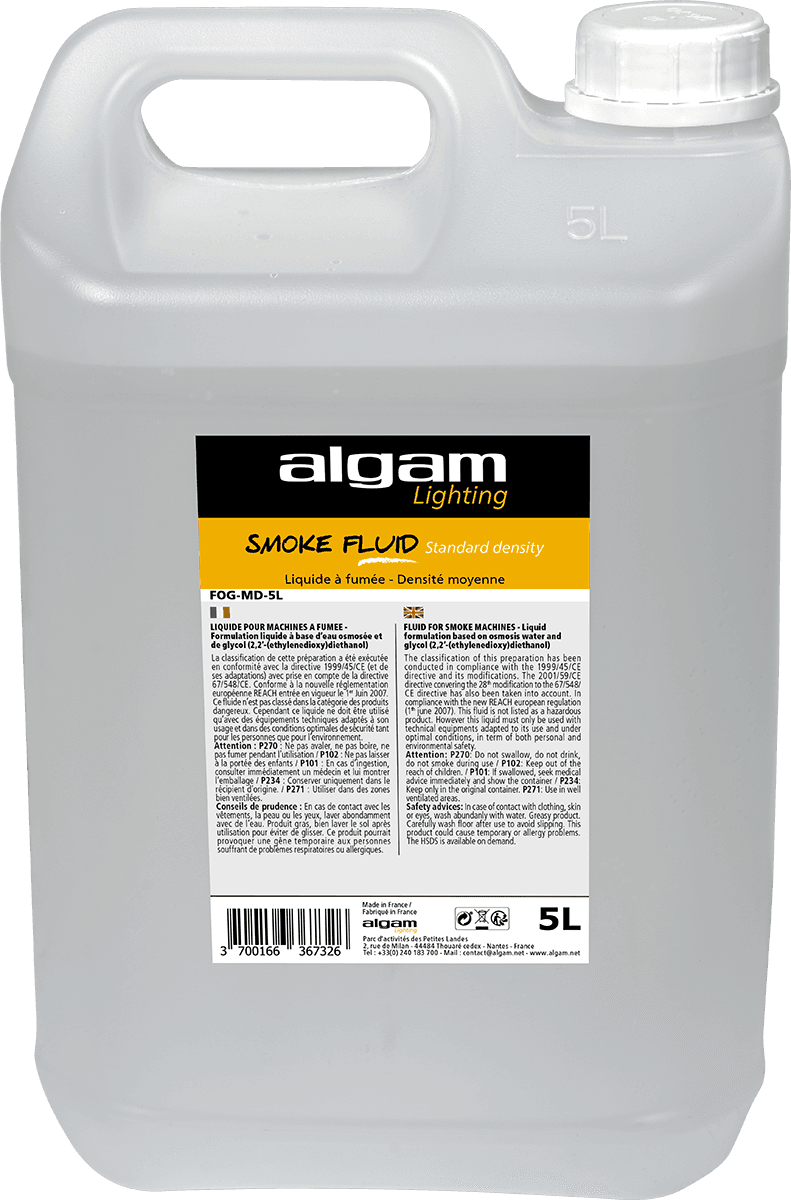 Algam Lighting Fog Faible Densite - 5 Litres - Juice for stage machine - Main picture