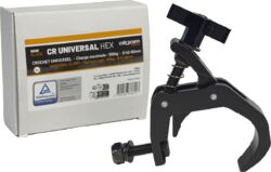 Gerband Algam lighting Black universal hook, hex nut