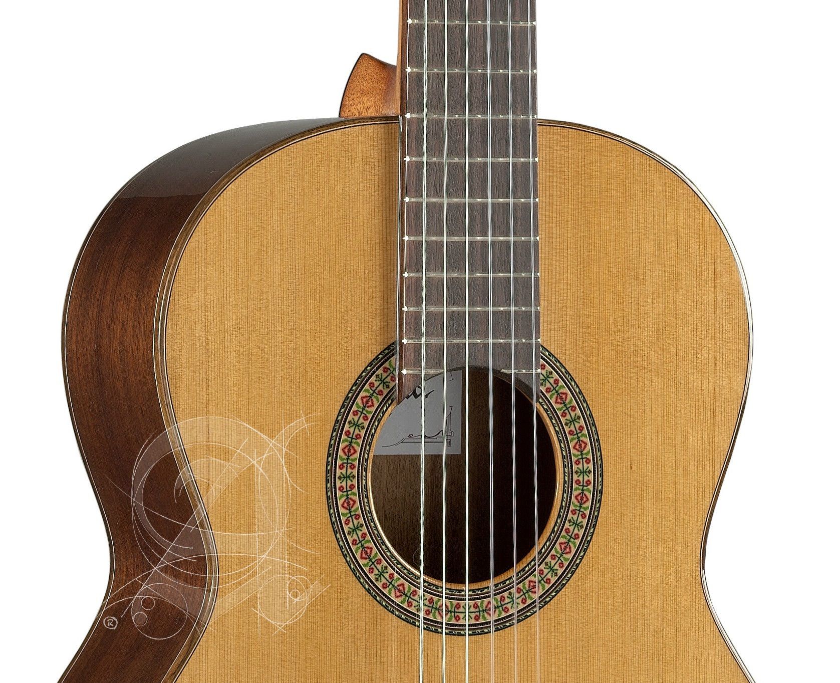 Alhambra 3c Cadete 3/4  Shsc Cedre Acajou Rw - Natural - Classical guitar 3/4 size - Variation 2