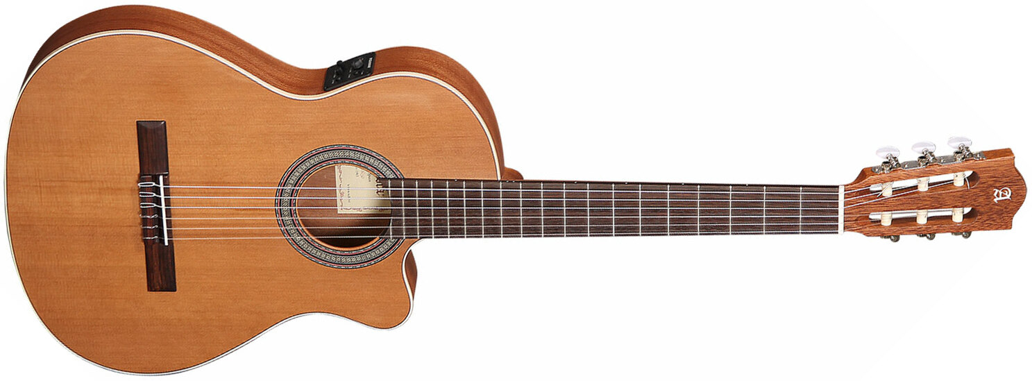 Alhambra Z-nature Ct Ez Open Pore 4/4 Slim Cedre Acajou - Natural - Classical guitar 4/4 size - Main picture