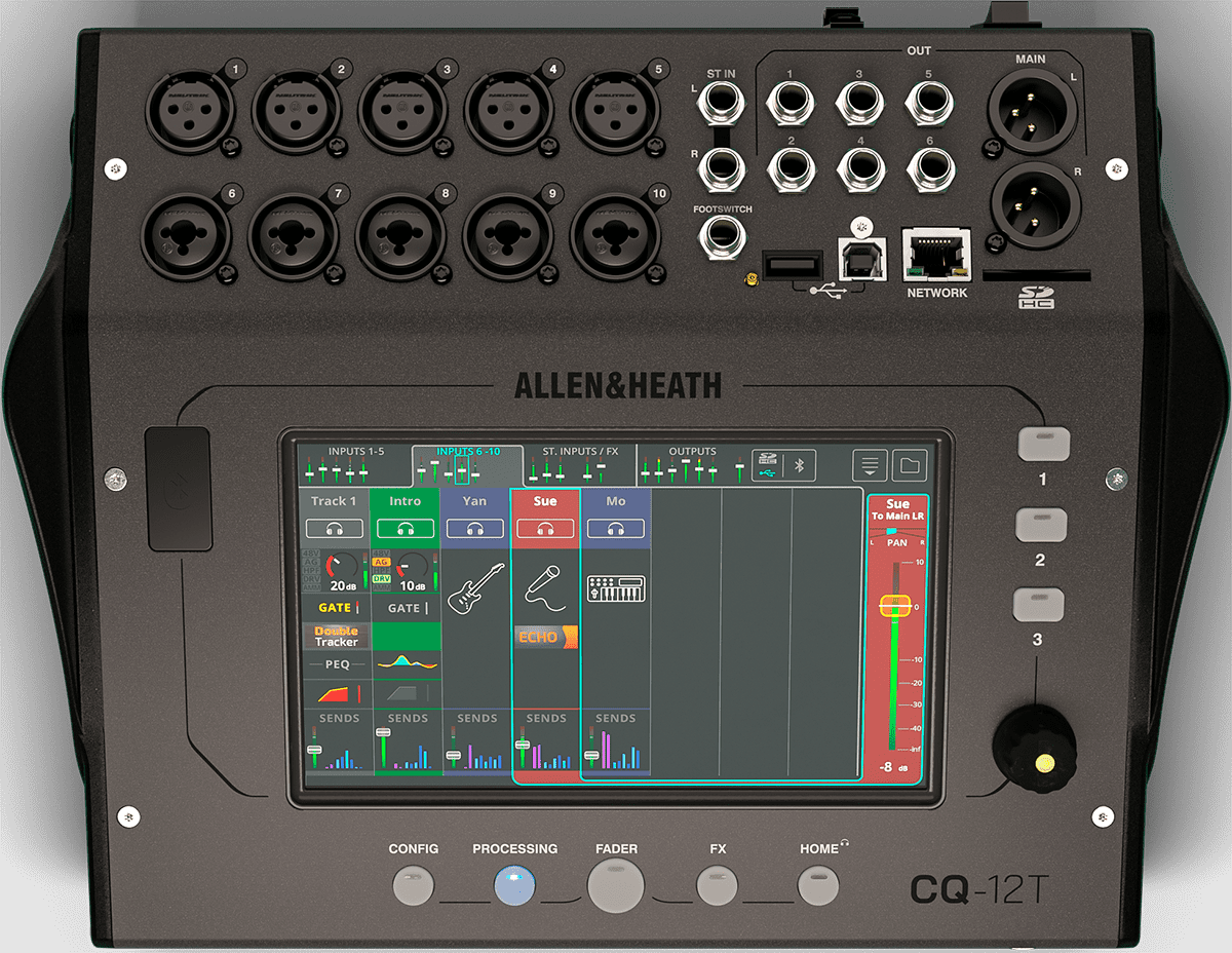 Allen & Heath Cq-12t - Digital mixing desk - Variation 1