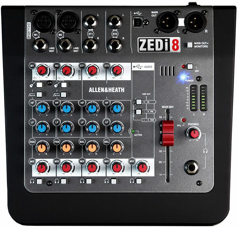 Allen & Heath Zedi-8 - Analog mixing desk - Main picture