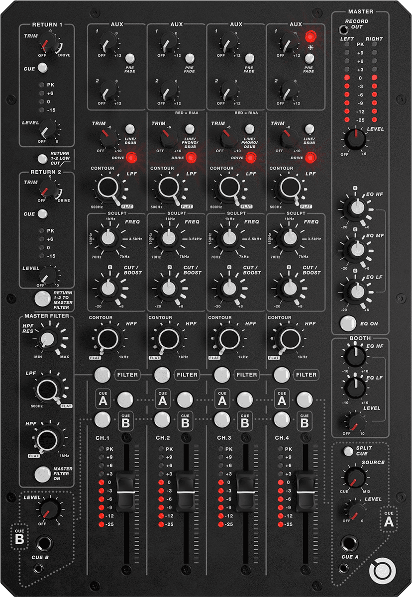 Allen & Heath Model1.4 - DJ mixer - Variation 2