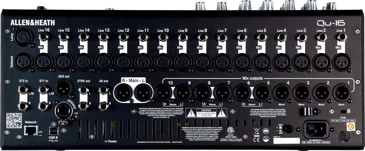 Allen & Heath Qu-16 Chrome Edition - Digital mixing desk - Variation 4