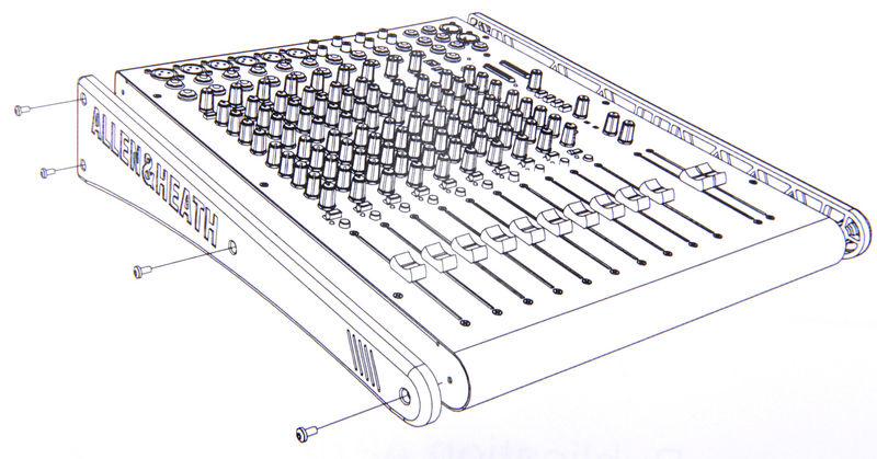 Allen & Heath Zed 14 Rk - Rack Mount Kit - Variation 1