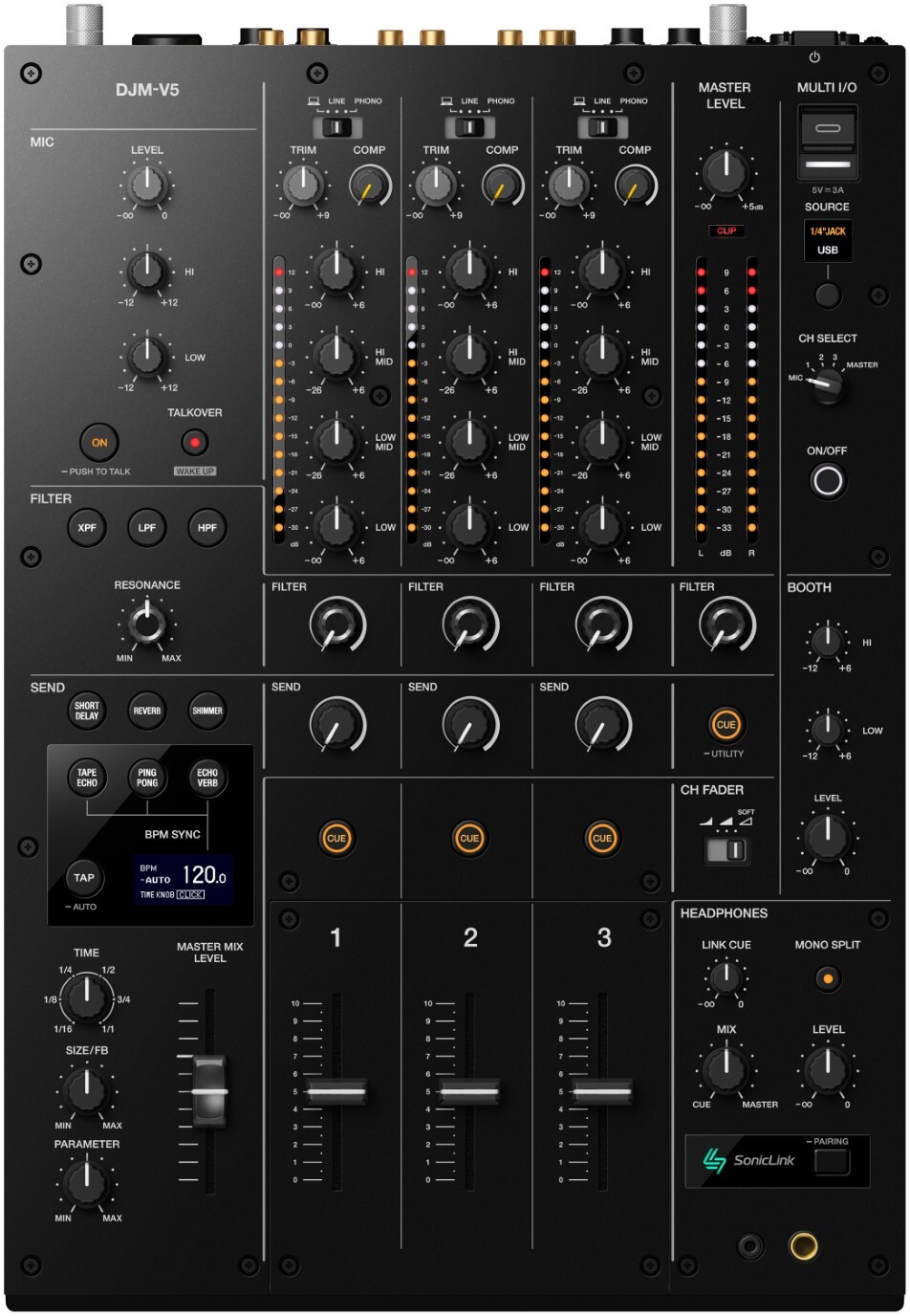 Alphatheta Djm-v5 - DJ mixer - Main picture