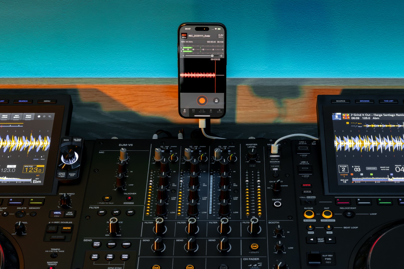 Alphatheta Djm-v5 - DJ mixer - Variation 23