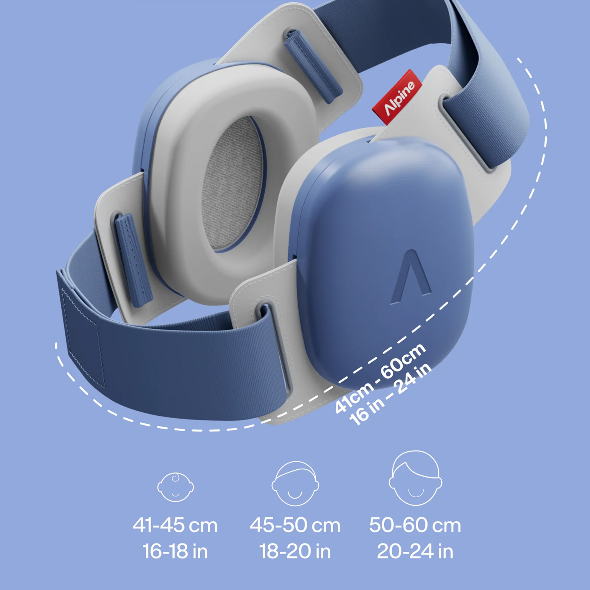 Alpine Casque Muffy Baby Denim Blue - Ear protection - Variation 2