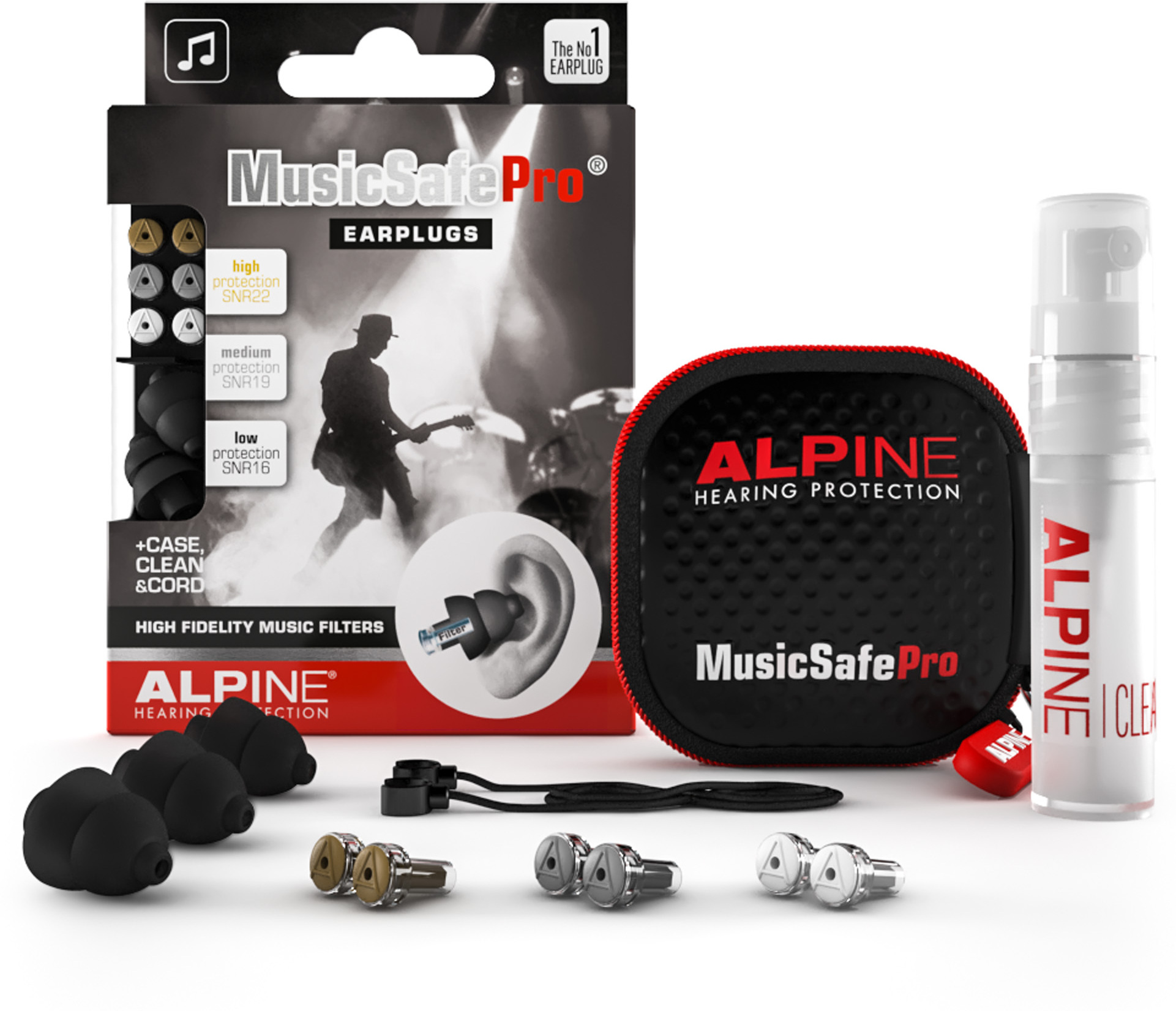 Alpine Bouchons Alpine Musicsafe Pro Noir - Ear protection - Main picture
