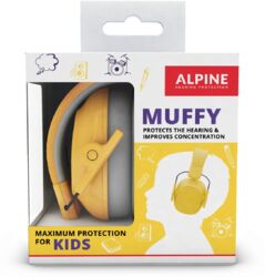 Ear protection Alpine Yellow Muffy Kids
