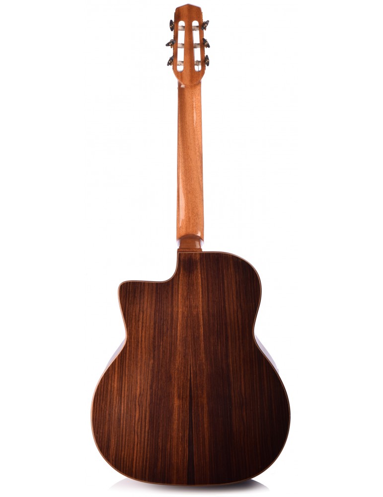 Altamira M01 Macca Cc Gypsy Jazz Grande Bouche Cw Epicea Palissandre Eb +etui - Natural - Gypsy guitar - Variation 1