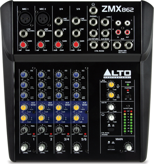 Alto Zmx862 - Analog mixing desk - Main picture