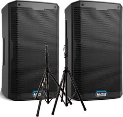 Complete pa system Alto TS 410  + XH 6310 Pied Enceinte Paire + Sac