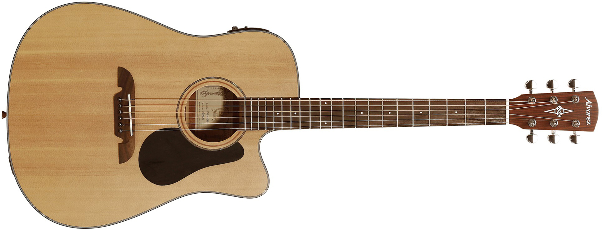 Alvarez Ad30ce Artist Dreadnought Cw Epicea Acajou Tec - Natural Semi Gloss - Electro acoustic guitar - Main picture