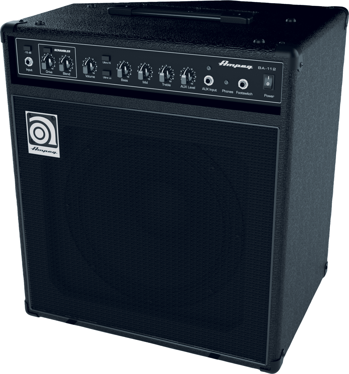 Ampeg Ba-112 V2 2014 75w 1x12 Black - Bass combo amp - Main picture