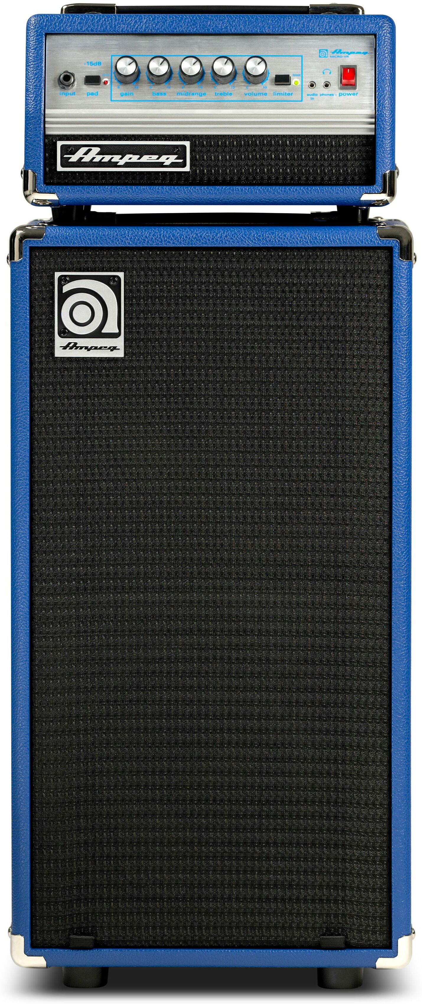 Ampeg Micro Vr Stack Blue Limited Edition 2x10 200w - Bass amp stack - Main picture