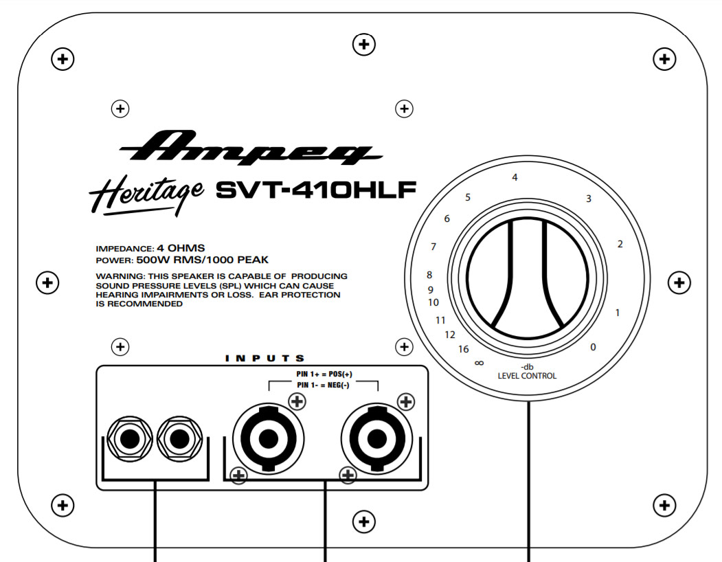 Ampeg Heritage Svt-410hlf Usa 4x10 500w 4-ohms - Heritage Series - Bass amp cabinet - Variation 2