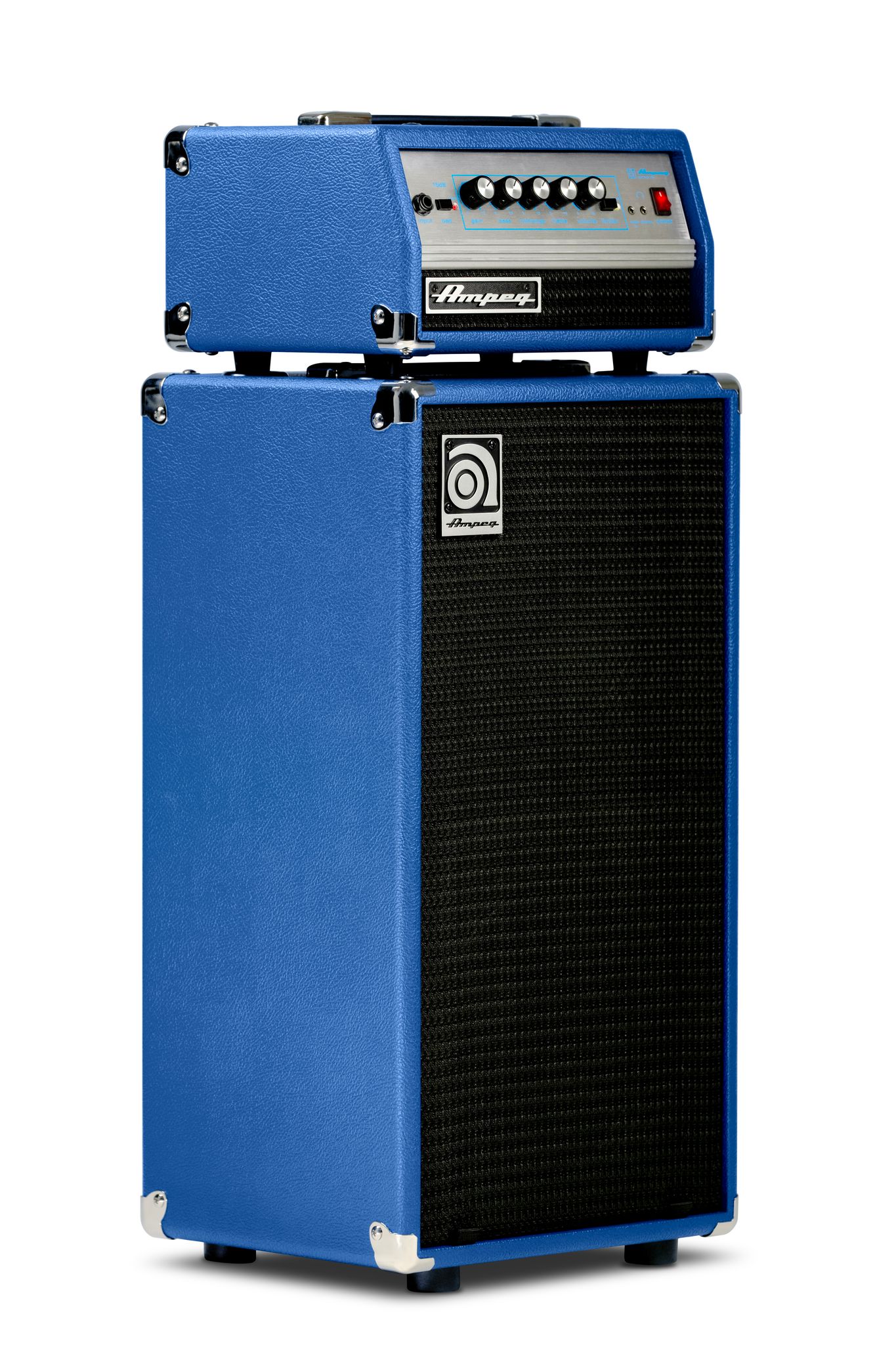 Ampeg Micro Vr Stack Blue Limited Edition 2x10 200w - Bass amp stack - Variation 1