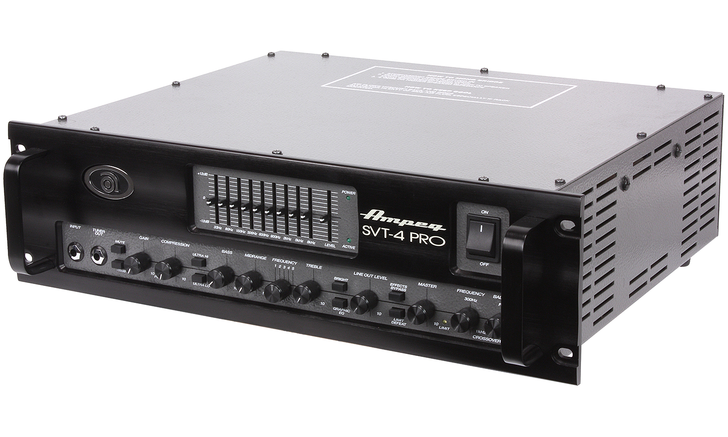 Ampeg Svt-4pro 1200w 4 Ohms Black - Pro Series - Bass amp head - Variation 1
