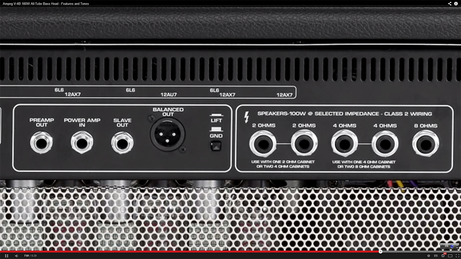 Ampeg V4b Head 100w Black - Bass amp head - Variation 1