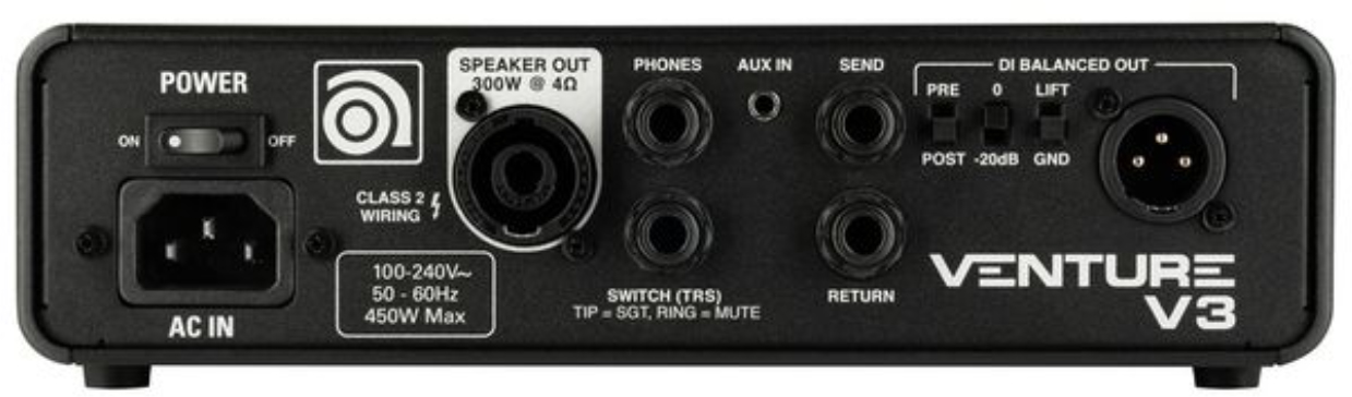 Amazon.com: Ampeg Venture V3 Bass Guitar Head, 300 Watts