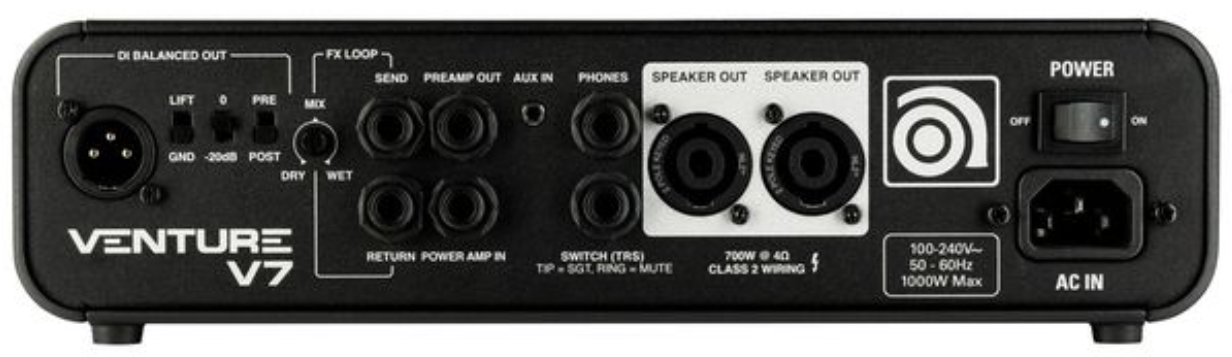 Ampeg Venture V7 Head 700w - Bass amp head - Variation 2