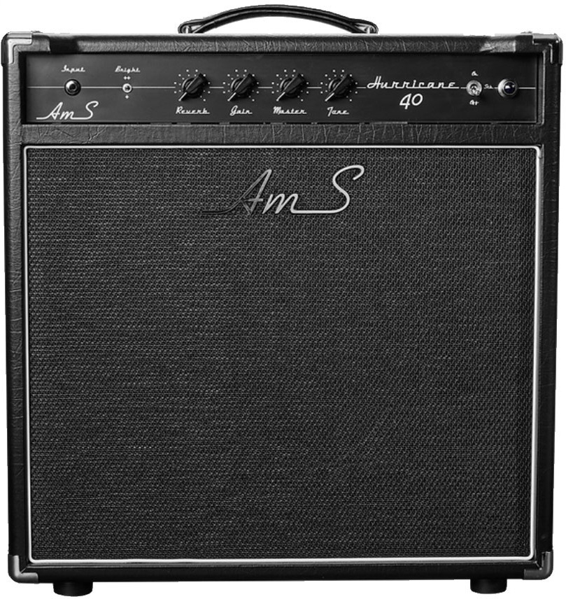 Ams Amplifiers Hurricane 40 Combo 40w 6v6 Black - Electric guitar combo amp - Main picture