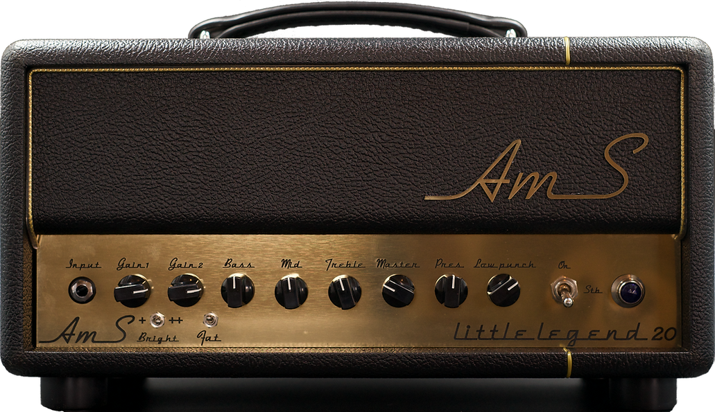 Ams Amplifiers Little Legend 20 Head 20w + Cab 1x12 V30-ob Black - Electric guitar amp stack - Variation 1
