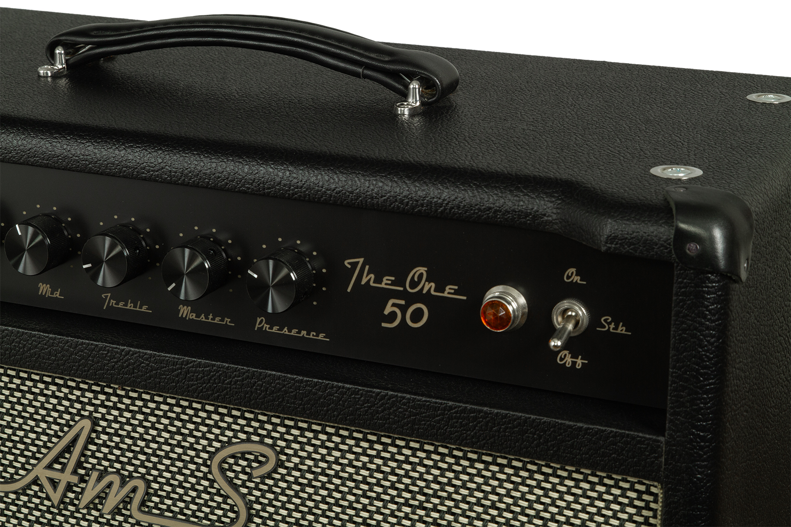 Ams Amplifiers The One 50 Spring Reverb 1x12 Combo 50w 6l6 Black - Electric guitar combo amp - Variation 2