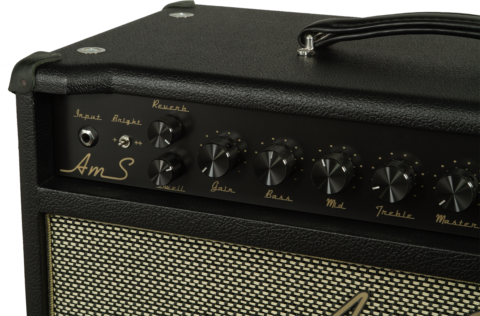 Ams Amplifiers The One 50 Spring Reverb 1x12 Combo 50w 6l6 Black - Electric guitar combo amp - Variation 3