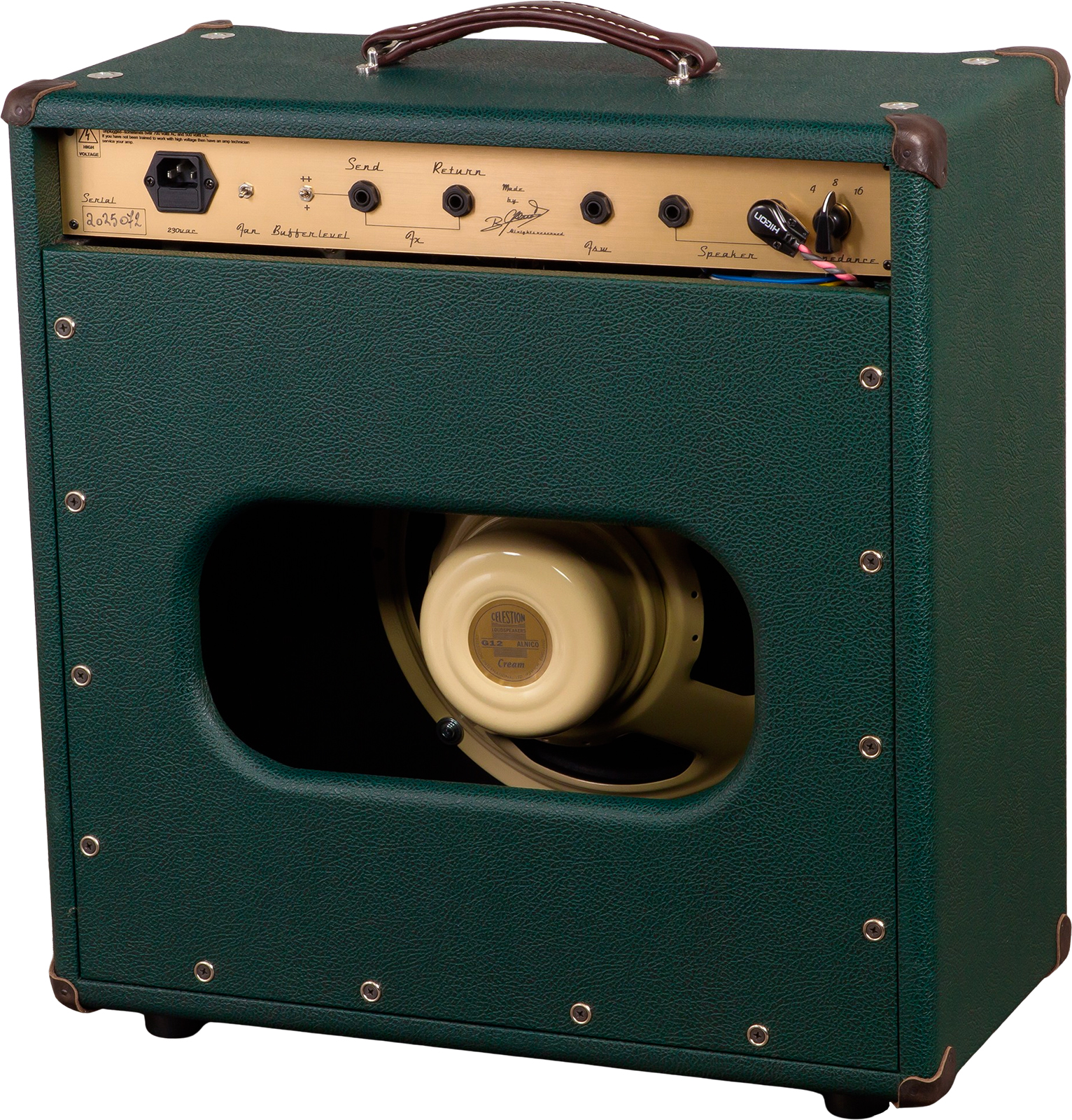 Ams Amplifiers The One 50 Spring Reverb 1x12 Combo 50w 6l6 British Racing - Electric guitar combo amp - Variation 1