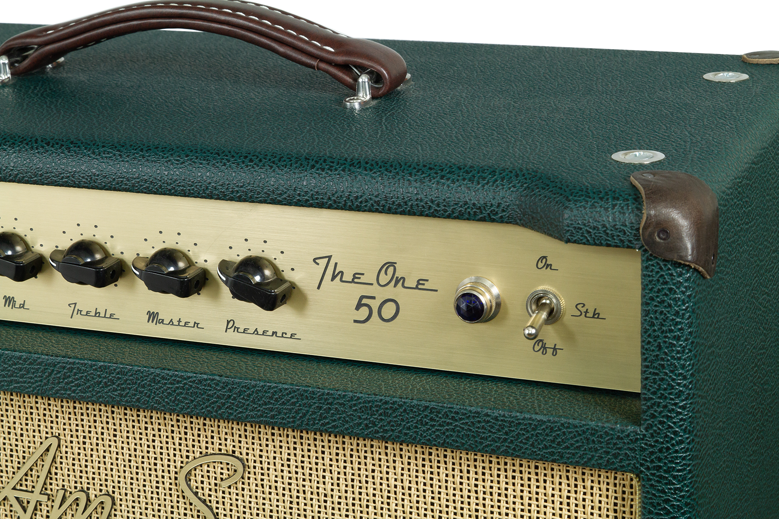 Ams Amplifiers The One 50 Spring Reverb 1x12 Combo 50w 6l6 British Racing - Electric guitar combo amp - Variation 2