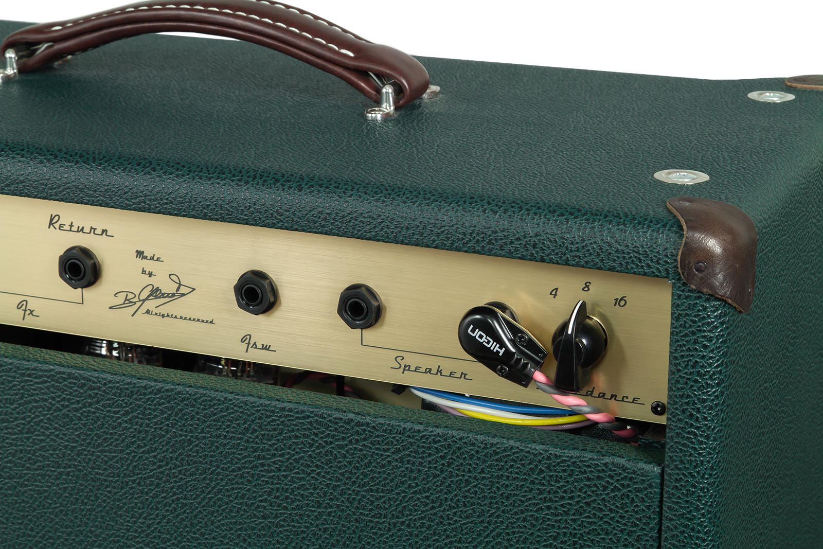 Ams Amplifiers The One 50 Spring Reverb 1x12 Combo 50w 6l6 British Racing - Electric guitar combo amp - Variation 4