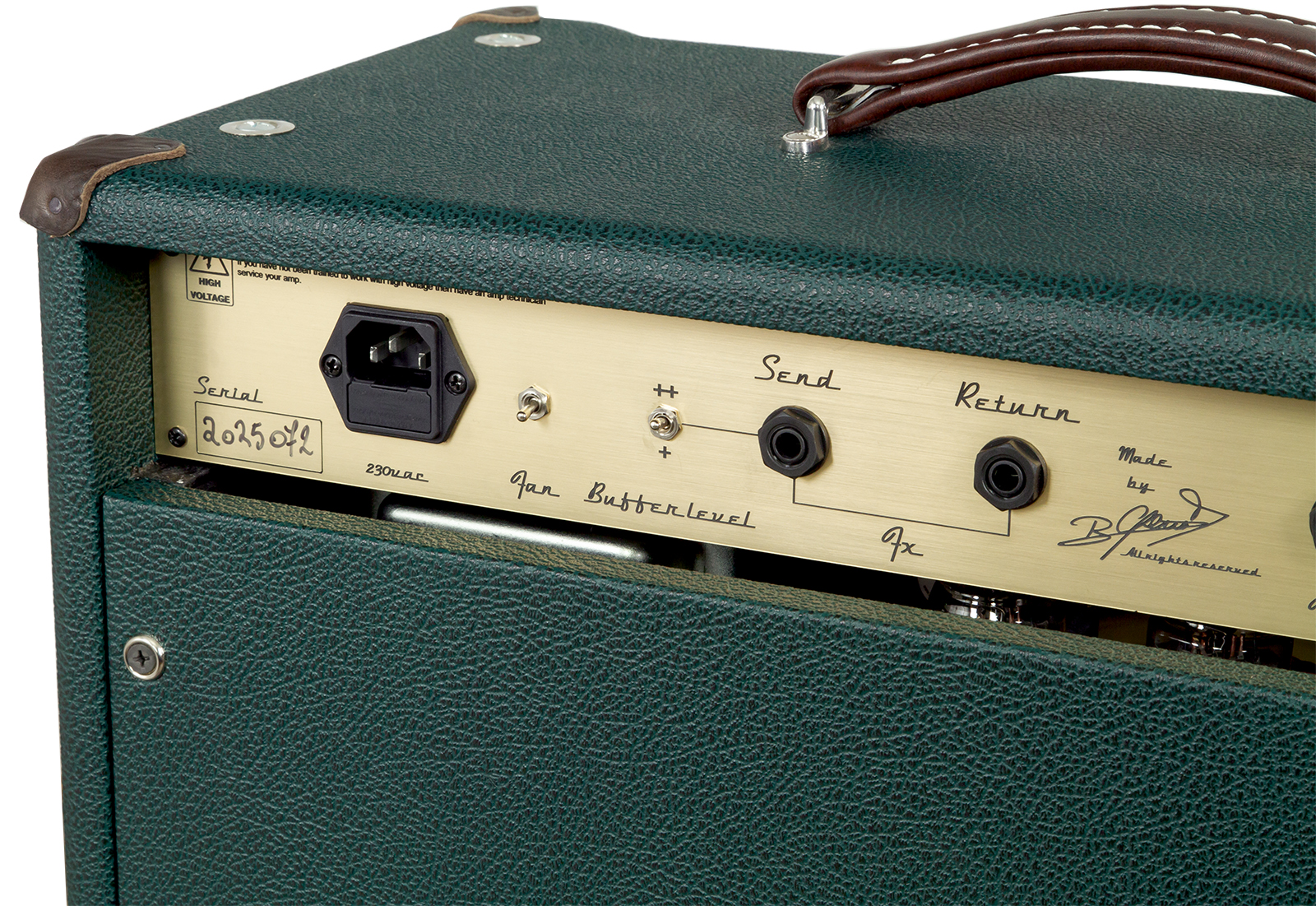 Ams Amplifiers The One 50 Spring Reverb 1x12 Combo 50w 6l6 British Racing - Electric guitar combo amp - Variation 5