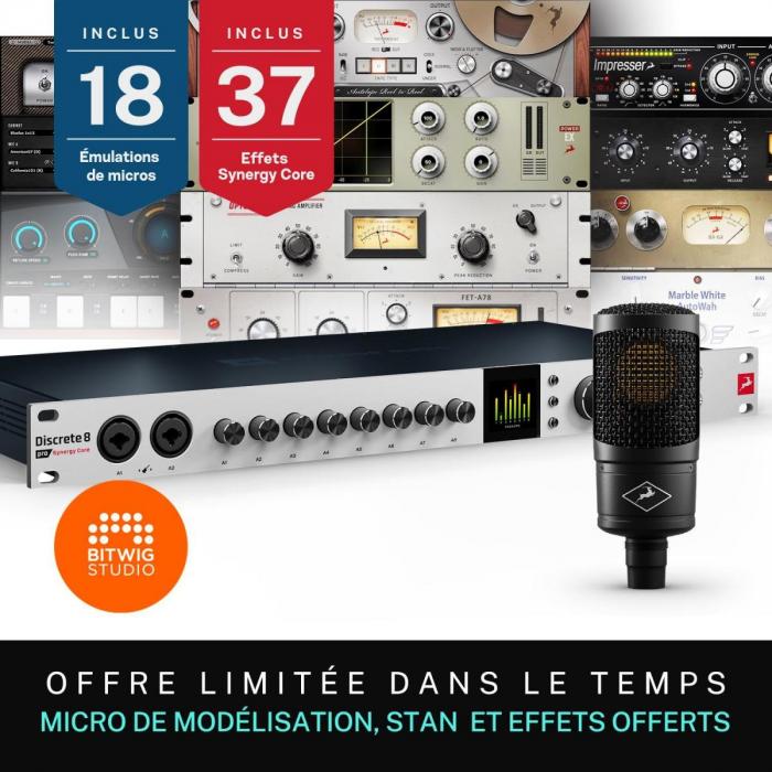 Thunderbolt audio interface Antelope audio Discrete 8 Pro Synergy Core + Edge Solo