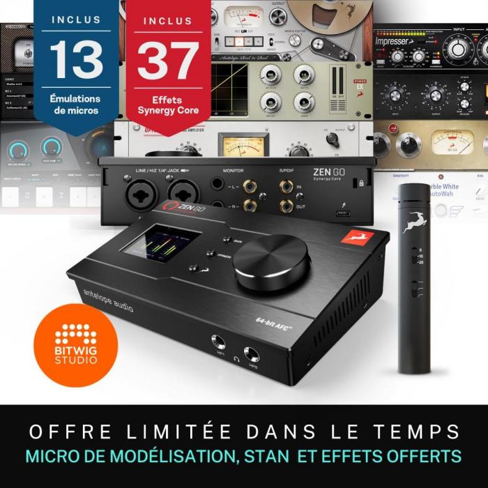 Thunderbolt audio interface Antelope audio ZEN GO SYNERGY CORE TB3 + Edge Note