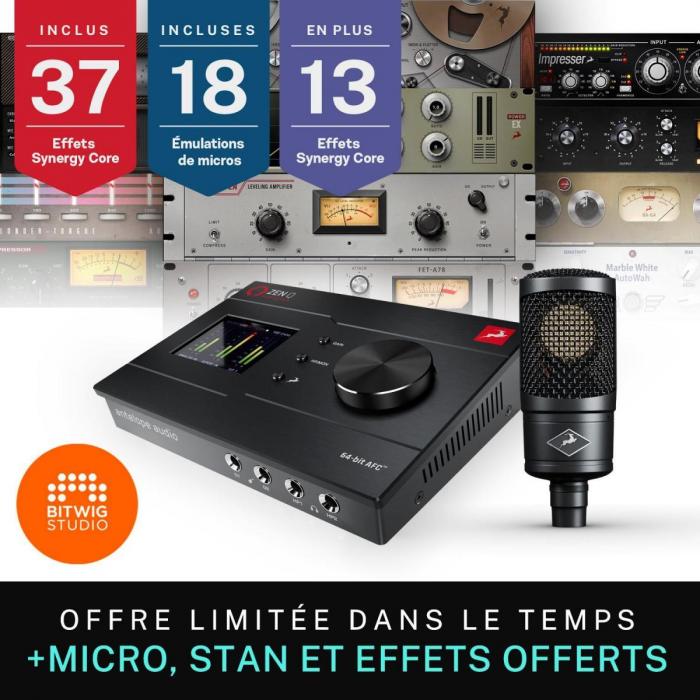 Thunderbolt audio interface Antelope audio Zen Q Thunderbolt 3 + Edge Solo
