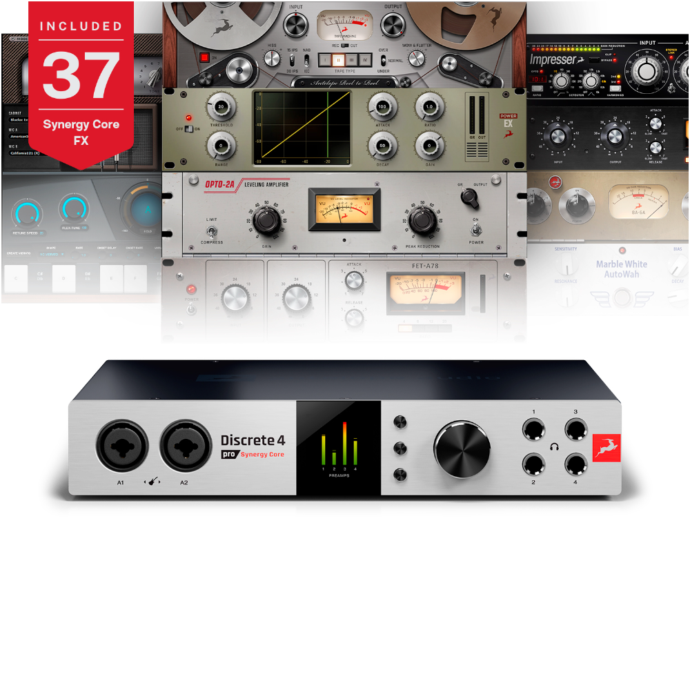 Antelope audio Discrete 4 Pro Synergy Core Thunderbolt audio interface