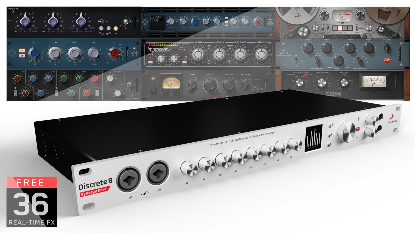Antelope audio Discrete 8 Synergy Core + Micro Solo edge offert 