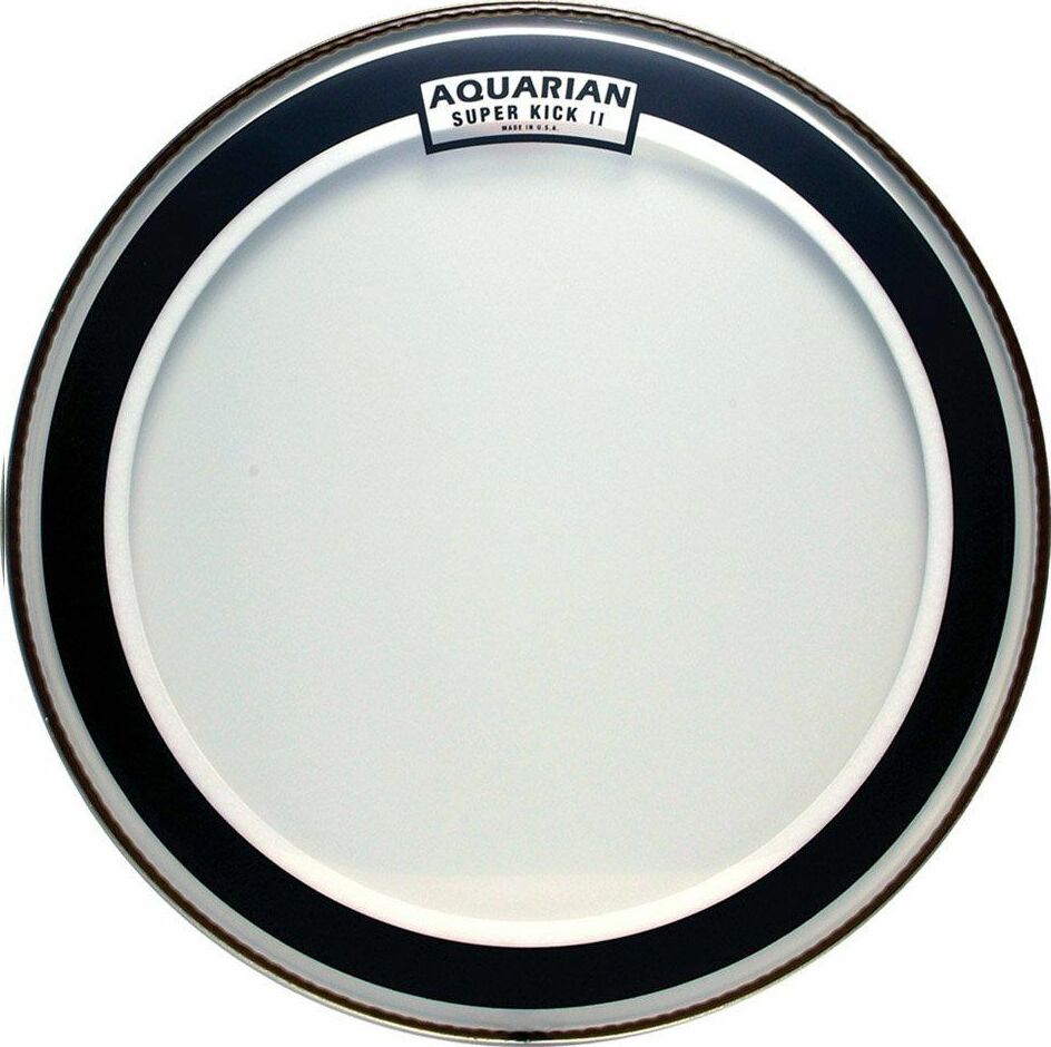 Aquarian 16 Super Kick Ii Transparent Drumhead - 16 Pouces - Bass drum drumhead - Main picture