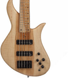 Solid body electric bass Aquilina Bertone 5 Custom (#021830) - Natural