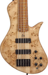 Solid body electric bass Aquilina Shelby Chambre Acoustique 5 Custom (#011855) - Natural