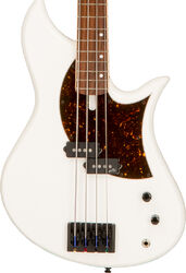 Solid body electric bass Aquilina Sirius 32 #052049 - White satin