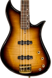 Solid body electric bass Aquilina Sirius 34 #052048 - Sunburst satin