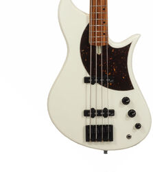 Solid body electric bass Aquilina Sirius 4 Standard (RW) - White
