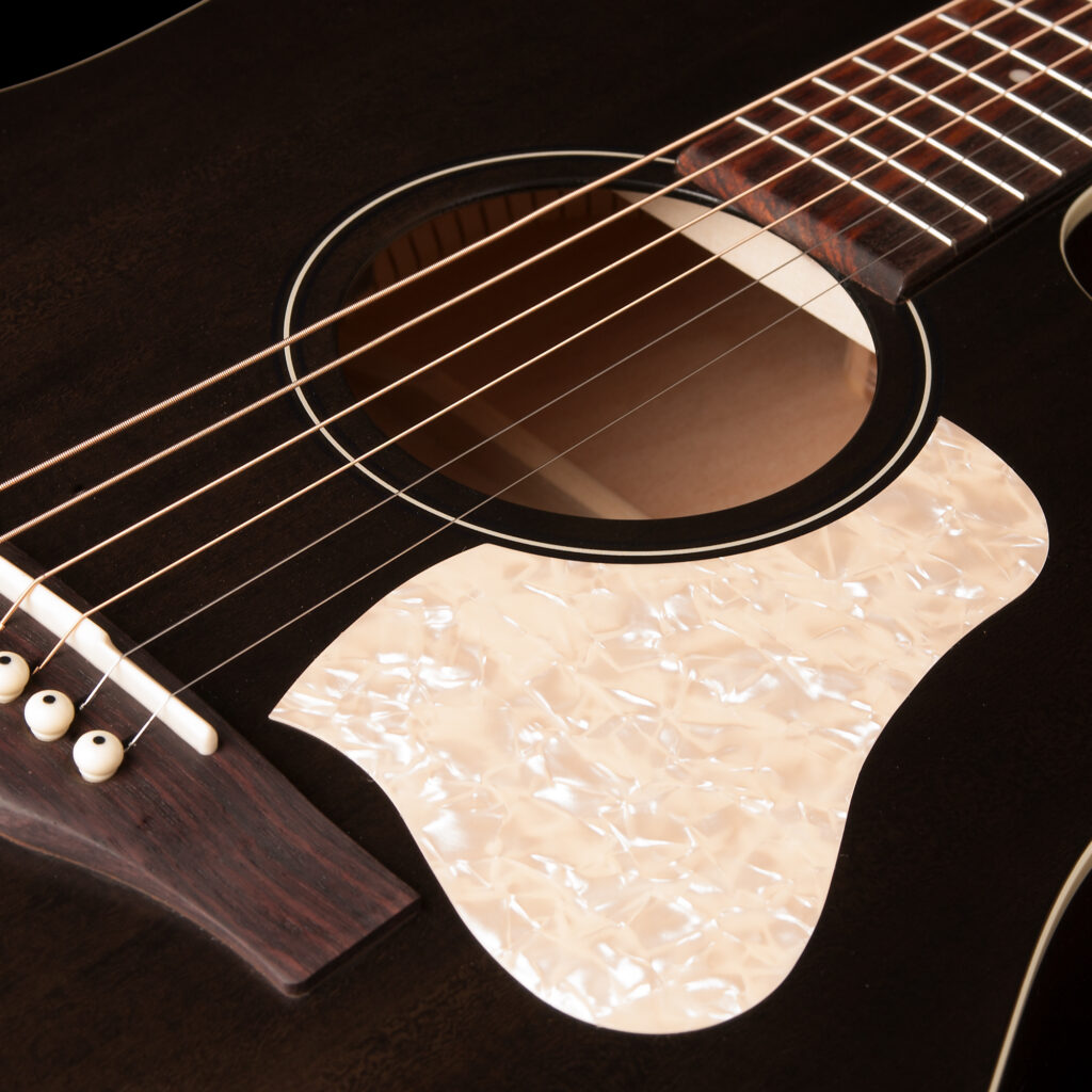 Art Et Lutherie Americana Cw Presys Ii Dreadnought Cedre Merisier Rw - Faded Black - Electro acoustic guitar - Variation 3
