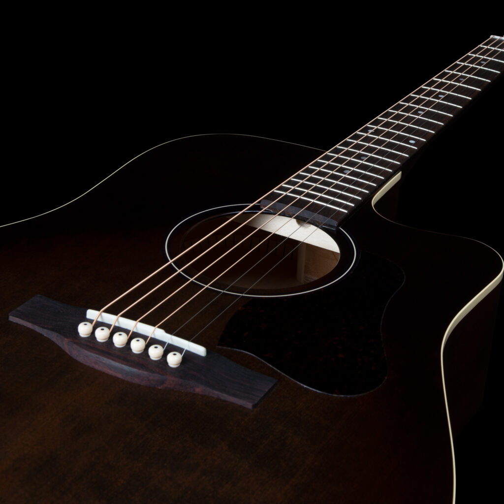 Art Et Lutherie Americana Cw Presys Ii Dreadnought Cedre Merisier Rw - Bourbon Burst - Electro acoustic guitar - Variation 3