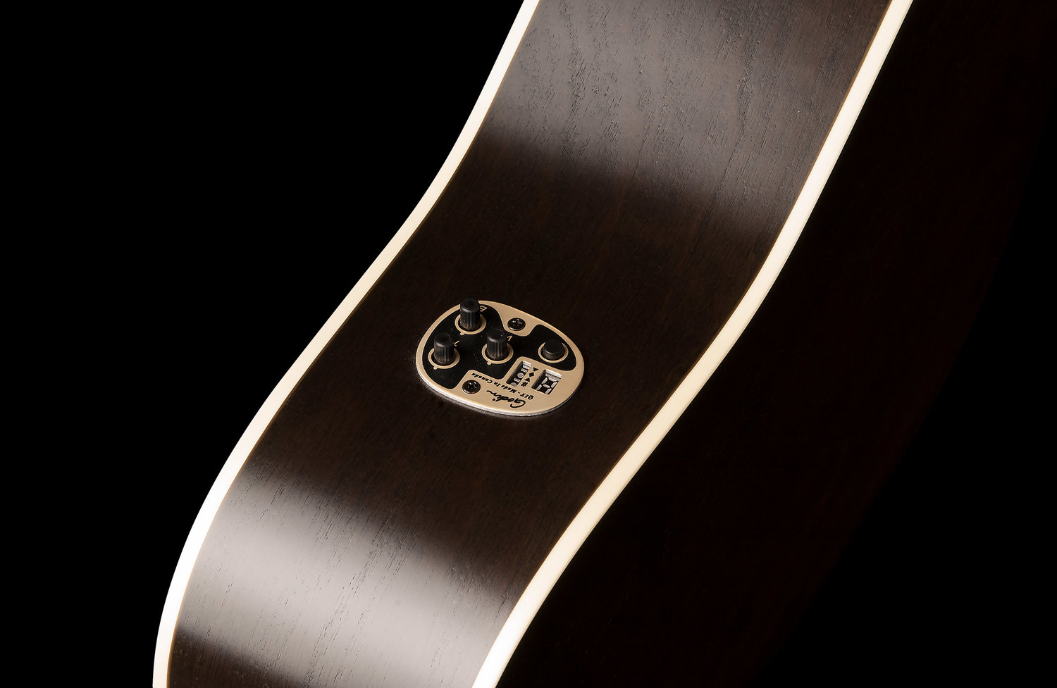 Art Et Lutherie Americana Cw Qit Dreadnought Epicea Merisier Rw - Faded Black - Electro acoustic guitar - Variation 4