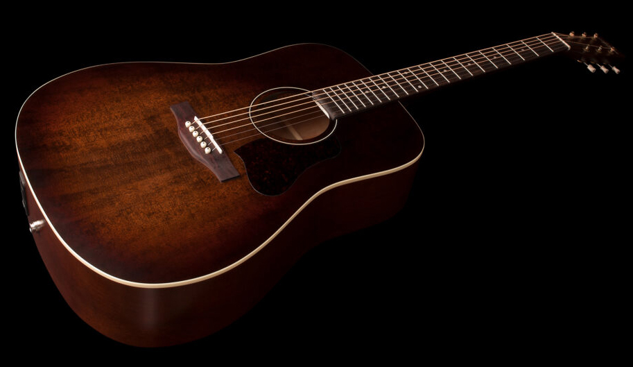 Art Et Lutherie Americana Presys Ii Dreadnought Cedre Merisier Rw - Bourbon Burst - Electro acoustic guitar - Variation 2