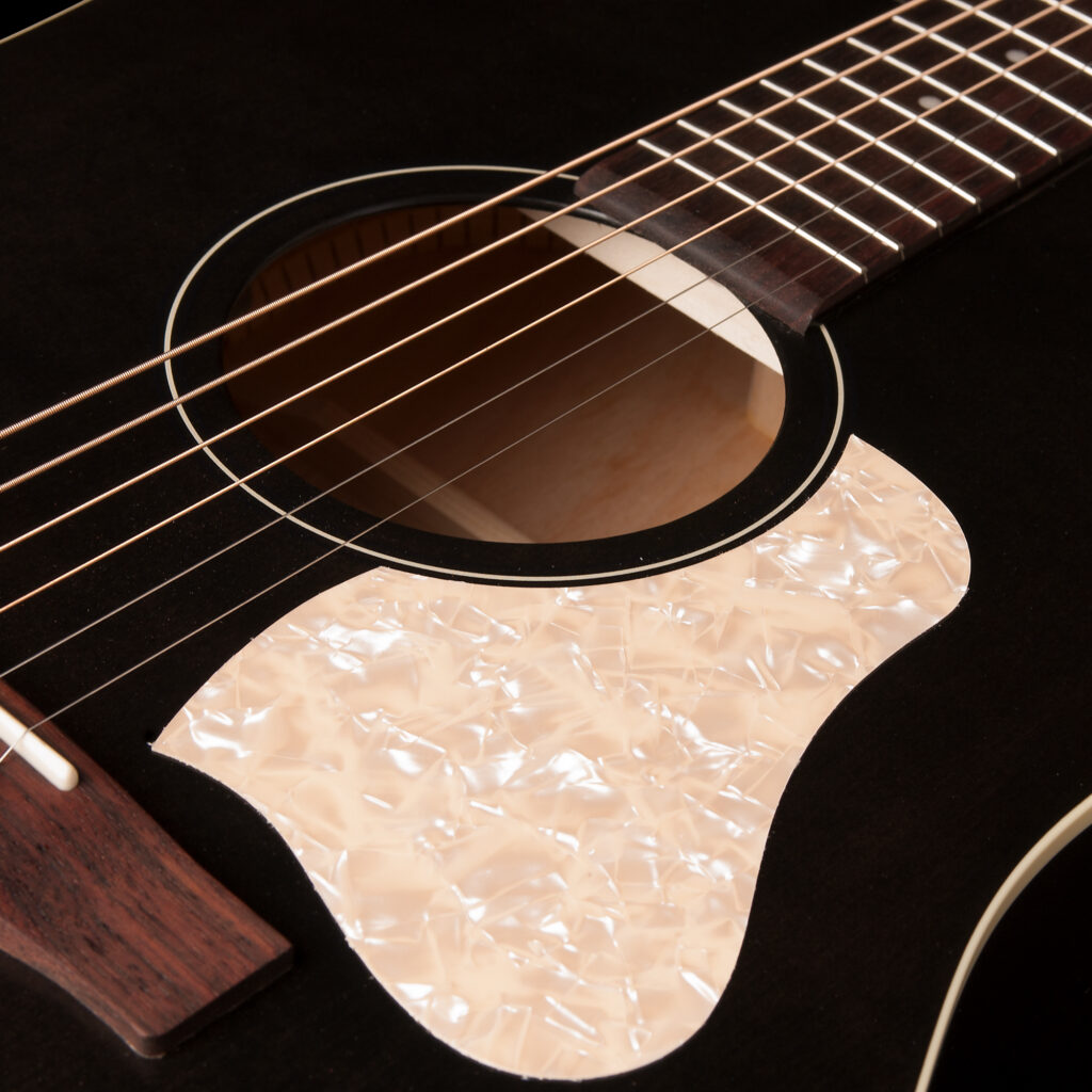 Art Et Lutherie Americana Presys Ii Dreadnought Cedre Merisier Rw - Faded Black - Electro acoustic guitar - Variation 3